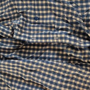 Brooks Brothers Navy and White Checkered Shirt